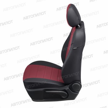 13 649 р. Чехлы сидений (экокожа) Автопилот  Chery Amulet (Corda)  A15 (2003-2010) лифтбэк (черный/бордовый)  с доставкой в г. Горно‑Алтайск. Увеличить фотографию 5