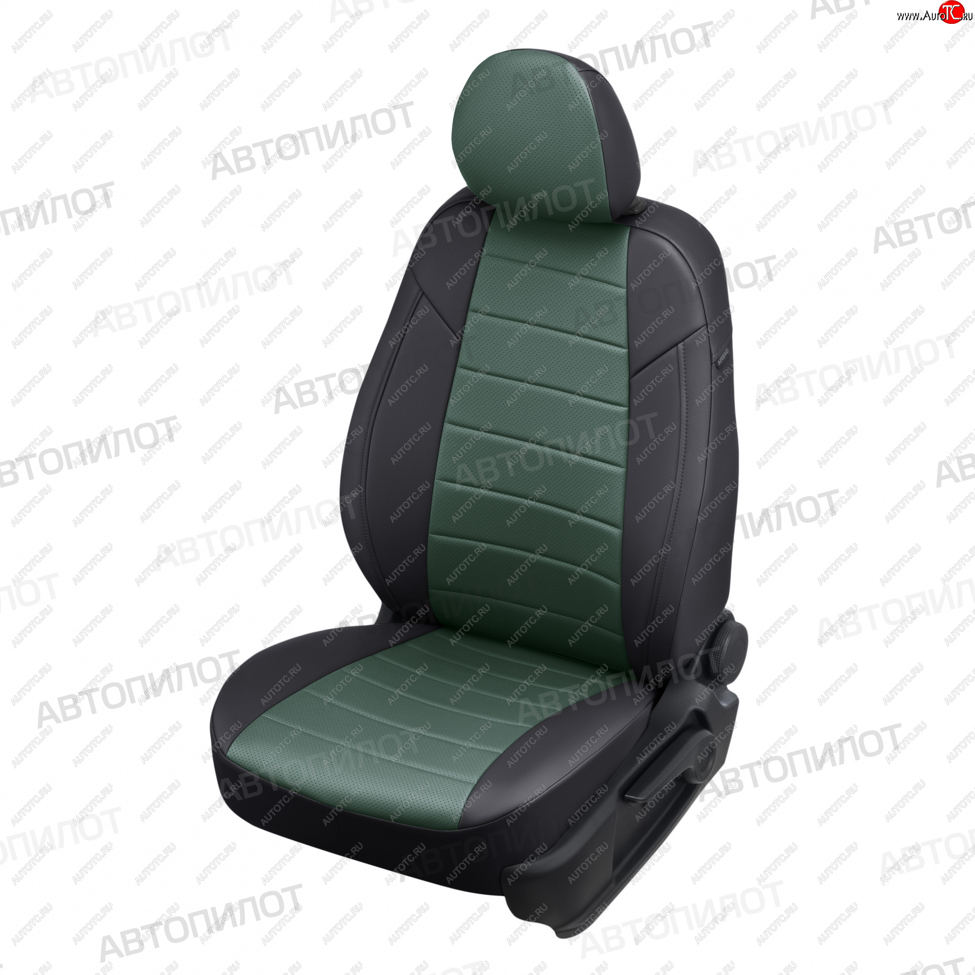 13 649 р. Чехлы сидений (экокожа) Автопилот  Chery Amulet (Corda)  A15 (2003-2010) лифтбэк (черный/зеленый)  с доставкой в г. Горно‑Алтайск