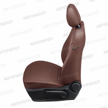 13 649 р. Чехлы сидений (экокожа) Автопилот  Chery Amulet (Corda)  A15 (2003-2010) лифтбэк (темно-коричневый)  с доставкой в г. Горно‑Алтайск. Увеличить фотографию 3