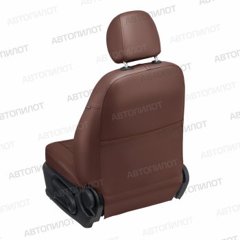 13 649 р. Чехлы сидений (экокожа) Автопилот  Chery Amulet (Corda)  A15 (2003-2010) лифтбэк (темно-коричневый)  с доставкой в г. Горно‑Алтайск. Увеличить фотографию 4