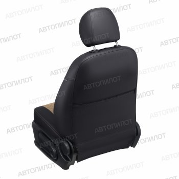 8 499 р. Чехлы сидений (экокожа) Автопилот Ромб  Honda CR-V  RE1,RE2,RE3,RE4,RE5,RE7 (2007-2012) дорестайлинг, рестайлинг (черный/темно-бежевый)  с доставкой в г. Горно‑Алтайск. Увеличить фотографию 3