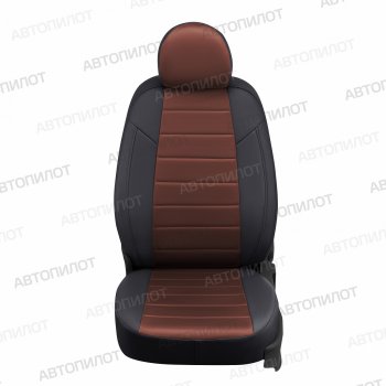 13 649 р. Чехлы сидений (экокожа/алькантара) Автопилот  KIA Optima  3 TF (2010-2016) дорестайлинг седан, рестайлинг седан (черный/шоколад)  с доставкой в г. Горно‑Алтайск. Увеличить фотографию 5