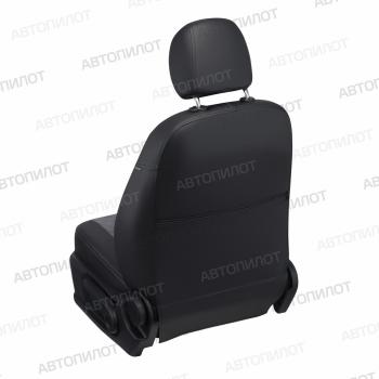 8 499 р. Чехлы на сиденья Алькантара ромб (раздел. 40/60 + вырез под подлокот. экокожа) Автопилот  Volkswagen Jetta  A6 (2011-2018) седан дорестайлинг, седан рестайлинг (черный/серый)  с доставкой в г. Горно‑Алтайск. Увеличить фотографию 5