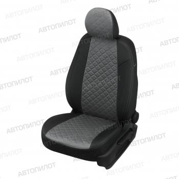 Чехлы на сиденья Алькантара ромб (раздел. 40/60 экокожа) Автопилот Volkswagen Polo 5 седан дорестайлинг (2009-2015)