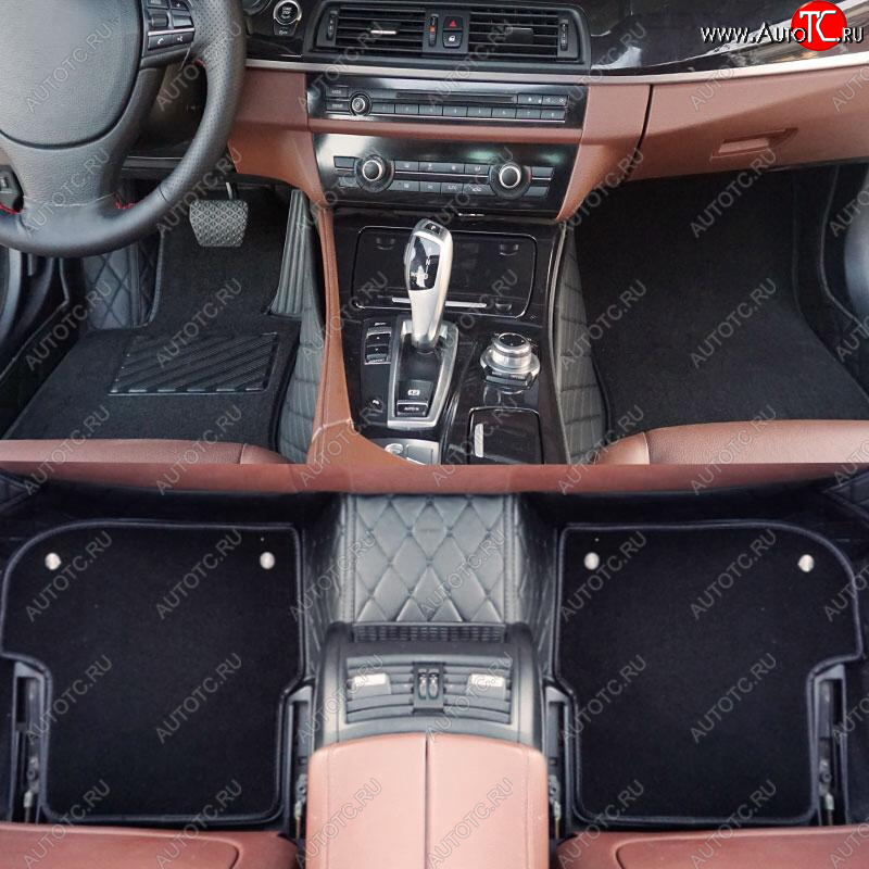 8 599 р. Ковры (кожа+текстиль) Автопилот  Land Rover Range Rover  4 L405 (2012-2022) дорестайлинг, рестайлинг (черный)  с доставкой в г. Горно‑Алтайск