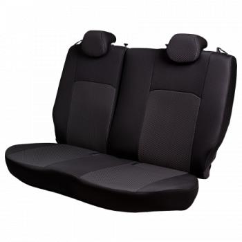 6 249 р. Комплект чехлов для сидений (РЗСиС 40/60 2П Жаккард) Дублин Lord Autofashion  Skoda Octavia  Tour A4 1U5 (1996-2010) универсал дорестайлинг, универсал рестайлинг (черный, вставка Стежок серая)  с доставкой в г. Горно‑Алтайск. Увеличить фотографию 7