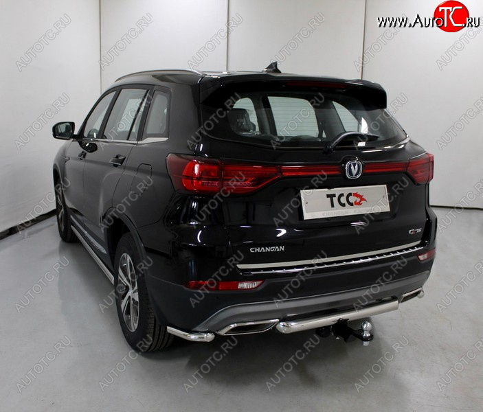 14 699 р. Защита задняя (нержавейка 60,3 мм), ТСС Тюнинг  Changan CS75 (2018-2022) 1-ый рестайлинг  с доставкой в г. Горно‑Алтайск