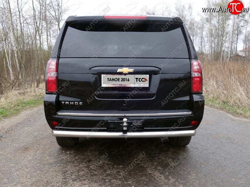 22 999 р. Защита задняя d76,1 мм ТСС Тюнинг Chevrolet Tahoe K2UC (2014-2021)  с доставкой в г. Горно‑Алтайск