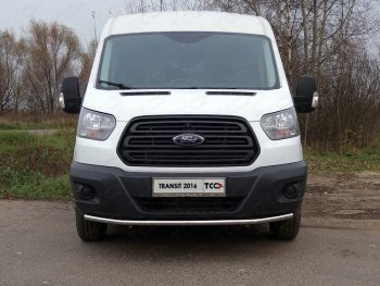 Защита переднего бампера нижняя 42,4 мм ТСС Тюнинг Ford Transit Connect (2013-2018)  (нержавейка)