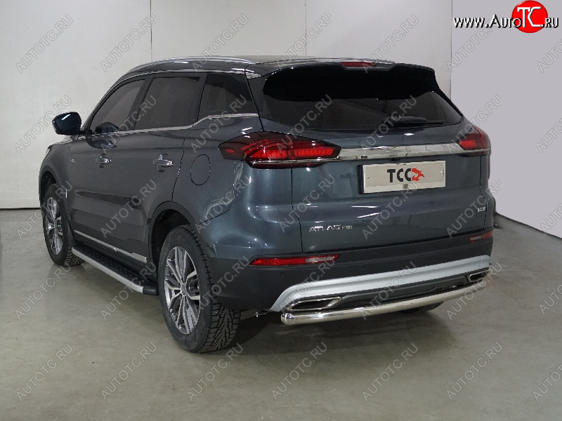 17 099 р. Защита задняя (центральная 60,3 мм) ТСС Тюнинг  Geely Atlas Pro  NL3 (2019-2025)  с доставкой в г. Горно‑Алтайск