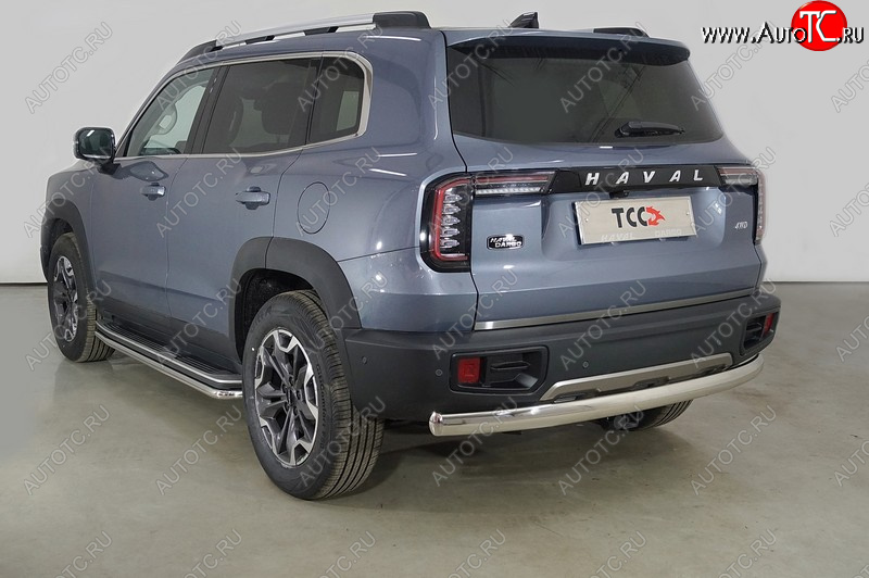 18 299 р. Защита заднего бампера (овальная, d75х42 мм) TCC  Haval Dargo (2022-2025)  с доставкой в г. Горно‑Алтайск
