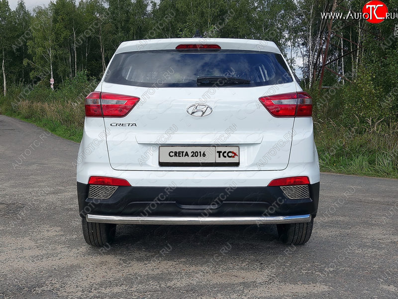 16 549 р. Защита задняя (нержавейка 60,3 мм) ТСС Тюнинг  Hyundai Creta  GS (2015-2019) дорестайлинг  с доставкой в г. Горно‑Алтайск