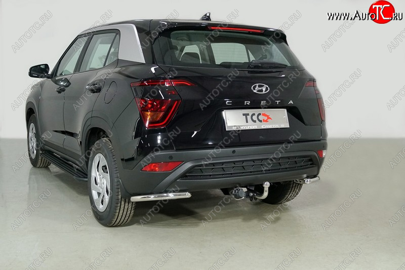 13 349 р. Защита заднего бампера (уголки, d42,4 мм) TCC  Hyundai Creta  SU (2020-2022)  с доставкой в г. Горно‑Алтайск