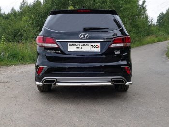 Защита задняя (центральная 60,3 мм) ТСС Тюнинг Hyundai (Хюндаи) Santa Fe (Санта)  DM (2015-2019) DM рестайлинг (центральная)