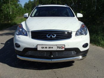 Нижняя декоративная вставка в бампер ТСС Тюнинг INFINITI EX25 J50 (2010-2013) ()