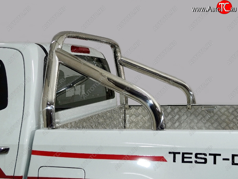 67 999 р. Защита кузова (для крышки) d 75х42 мм ТСС Тюнинг  Isuzu D-Max  RG (2020-2023) DoubleCab (нержавейка)  с доставкой в г. Горно‑Алтайск