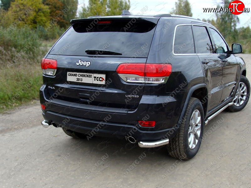 17 999 р. Защита заднего бампера (уголки, d60,3 мм) TCC  Jeep Grand Cherokee  WK2 (2013-2018) 1-ый рестайлинг  с доставкой в г. Горно‑Алтайск