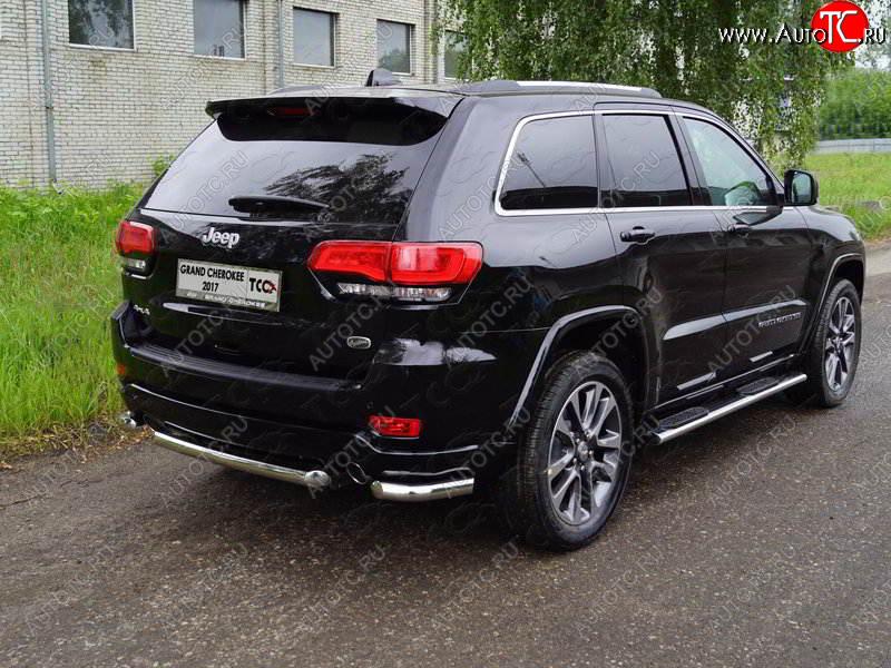 17 999 р. Защита заднего бампера (уголки, d60,3 мм) TCC  Jeep Grand Cherokee  WK2 (2017-2022) 2-ой рестайлинг  с доставкой в г. Горно‑Алтайск