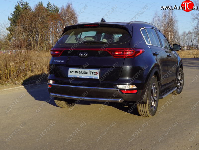 17 999 р. Защита задняя (нержавейка 60,3 мм) ТСС Тюнинг  KIA Sportage  4 QL (2018-2022) рестайлинг  с доставкой в г. Горно‑Алтайск