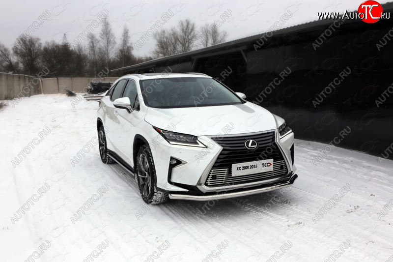 22 599 р. Защита переднего бампера нижняя d60,3 мм ТСС Тюнинг Lexus RX450H AL10 дорестайлинг (2009-2012) (нержавейка)  с доставкой в г. Горно‑Алтайск