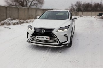 Защита переднего бампера нижняя с ДХО 60,3 мм ТСС Тюнинг Lexus RX450H AL10 дорестайлинг (2009-2012)