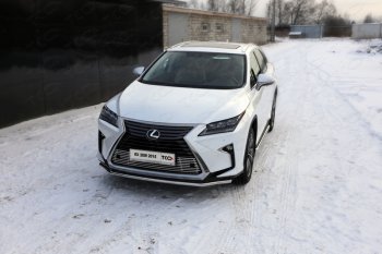 Защита переднего бампера нижняя d42,4 мм ТСС Тюнинг Lexus RX450H AL10 дорестайлинг (2009-2012)