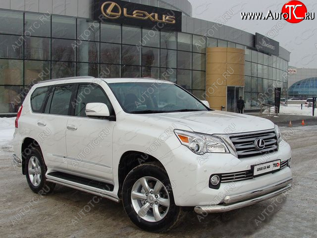 38 949 р. Защита переднего бампера нижняя d76,1*75 мм ТСС Тюнинг Lexus GX460 J150 дорестайлинг (2009-2013) (нержавейка)  с доставкой в г. Горно‑Алтайск