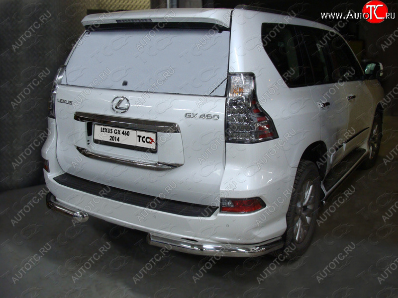 27 999 р. Защита задняя (уголки, нержавейка 76,1 мм) ТСС Тюнинг Lexus GX460 J150 1-ый рестайлинг (2013-2019)  с доставкой в г. Горно‑Алтайск