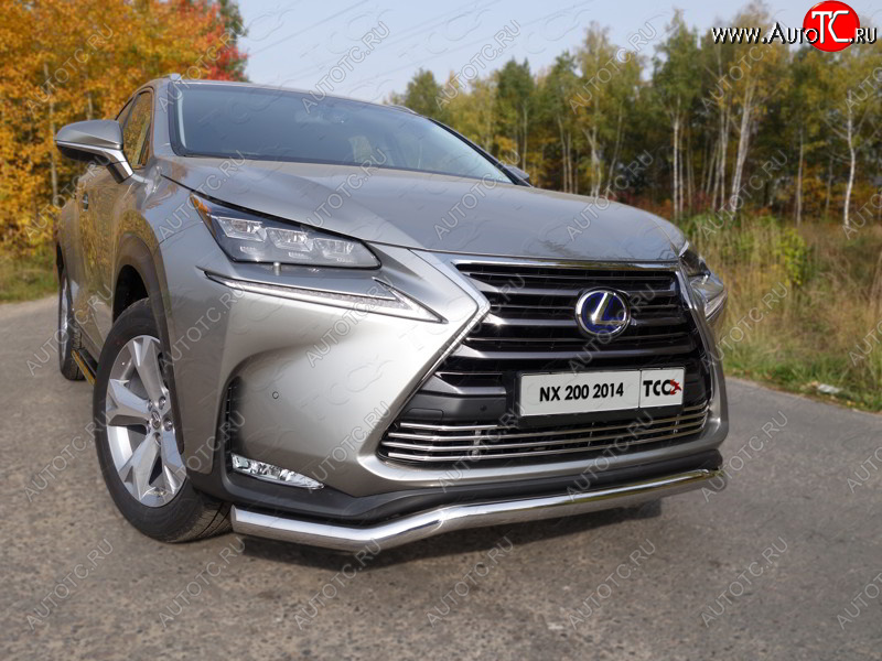 7 699 р. Декоративная вставка переднего бампера (кроме F-Sport) ТСС Тюнинг  Lexus NX200  Z10 (2014-2017) дорестайлинг (d 12 мм)  с доставкой в г. Горно‑Алтайск