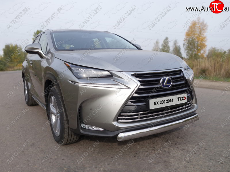 9 349 р. Декоративная вставка переднего бампера (кроме F-Sport) ТСС Тюнинг  Lexus NX200  Z10 (2014-2017) дорестайлинг (d 16 мм)  с доставкой в г. Горно‑Алтайск