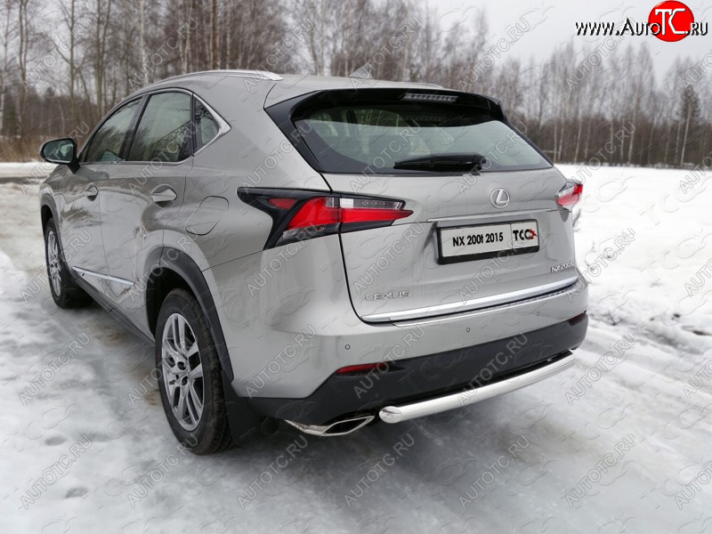 19 999 р. Защита задняя (нержавейка 60,3 мм) кроме F-Sport ТСС Тюнинг  Lexus NX200T  Z10 (2014-2017)  с доставкой в г. Горно‑Алтайск