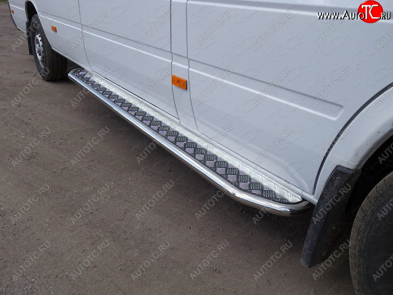 29 449 р. Порог с площадкой, ТСС Тюнинг  Mercedes-Benz Sprinter  W906 (2014-2018) рестайлинг (с площадкой 42,4 мм)  с доставкой в г. Горно‑Алтайск