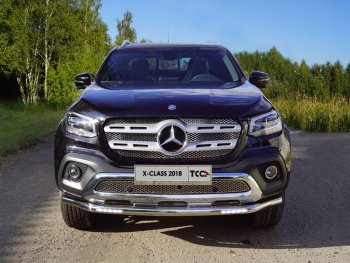 Защита переднего бампера нижняя с ДХО 60,3 мм ТСС Тюнинг Mercedes-Benz X class W470 (2017-2020) ()