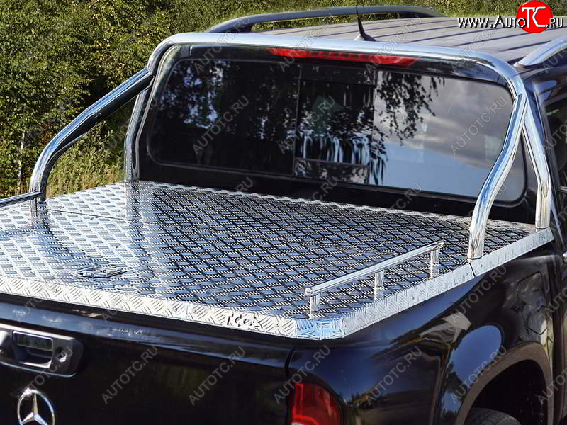 67 999 р. Защита кузова (для крышки) d 75х42 мм ТСС Тюнинг  Mercedes-Benz X class  W470 (2017-2020) (нержавейка)  с доставкой в г. Горно‑Алтайск