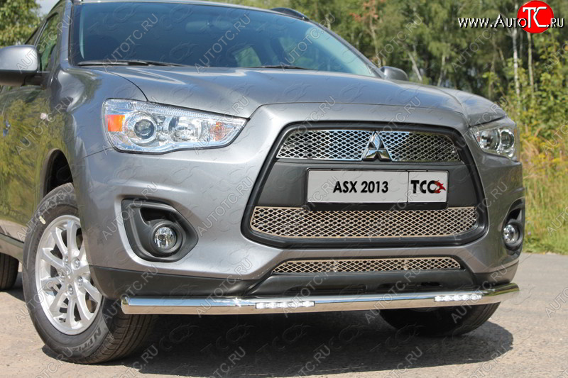 33 999 р. Защита переднего бампера нижняя с ДХО 60,3 мм ТСС Тюнинг Mitsubishi ASX 1-ый рестайлинг (2013-2016) (нержавейка)  с доставкой в г. Горно‑Алтайск