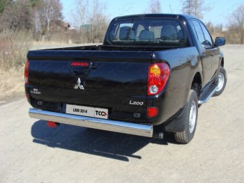 Защита задняя (центральная 120х60 мм) ТСС Тюнинг Mitsubishi (Митсубиси) L200 (л)  4 (2013-2016) 4  рестайлинг (центральная)