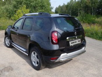 Защита задняя (нержавейка 60,3 мм) ТСС Тюнинг Renault (Рено) Duster (Дастер)  HS (2010-2015) HS дорестайлинг