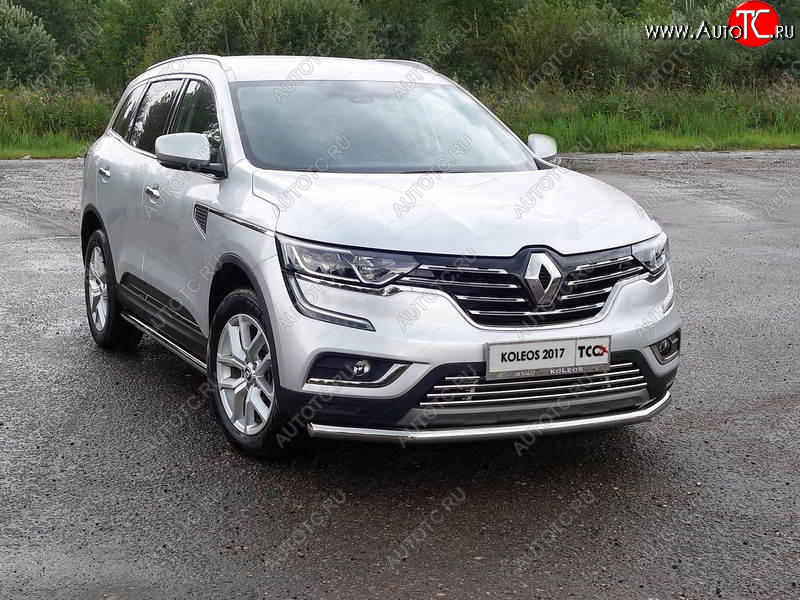 18 699 р. Защита переднего бампера нижняя d60,3 мм ТСС Тюнинг  Renault Koleos  2 (2016-2025) (нержавейка)  с доставкой в г. Горно‑Алтайск