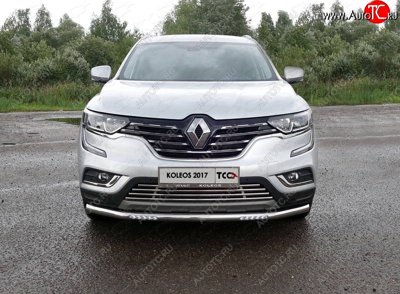 35 849 р. Защита переднего бампера нижняя с ДХО 60,3 мм ТСС Тюнинг  Renault Koleos  2 (2016-2025) (нержавейка)  с доставкой в г. Горно‑Алтайск