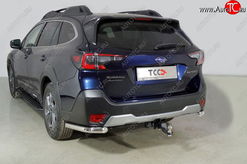 18 999 р. Защита заднего бампера (уголки, d60,3 мм) TCC  Subaru Outback  BT (2019-2024) универсал  с доставкой в г. Горно‑Алтайск