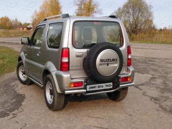 Защита задняя (нержавейка 42,4*60,3 мм), ТСС Тюнинг Suzuki (Сузуки) Jimny (Жимни)  JB23/JB43 (2012-2018) JB23/JB43 2-ой рестайлинг