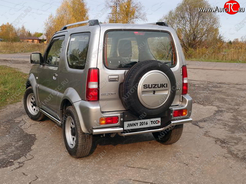 13 399 р. Защита задняя (нержавейка 42,4*60,3 мм), ТСС Тюнинг  Suzuki Jimny  JB23/JB43 (2012-2018) 2-ой рестайлинг  с доставкой в г. Горно‑Алтайск