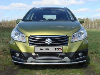 Декоративная вставка переднего бампера ТСС Тюнинг Suzuki (Сузуки) SX4 (СХ4)  JYB, JYA (2013-2016) JYB, JYA хэтчбэк дорестайлинг ()