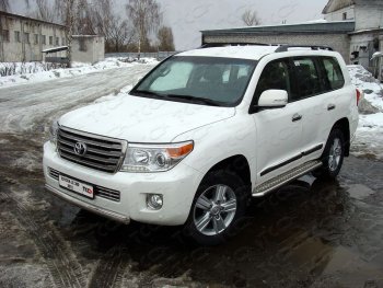 Защита передняя нижняя короткая 75х42 мм ТСС Тюнинг Toyota (Тойота) Land Cruiser (Лэнд)  200 (2012-2015) 200 1-ый рестайлинг ()