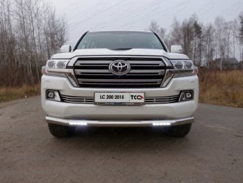 Декоративная вставка переднего бампера (кроме EXECUTIVE) ТСС Тюнинг Toyota Land Cruiser 200 2-ой рестайлинг (2015-2021)