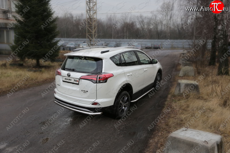 19 999 р. Защита задняя (центральная нержавейка 60,3 мм) ТСС Тюнинг Toyota RAV4 XA40 5 дв. рестайлинг (2015-2019)  с доставкой в г. Горно‑Алтайск