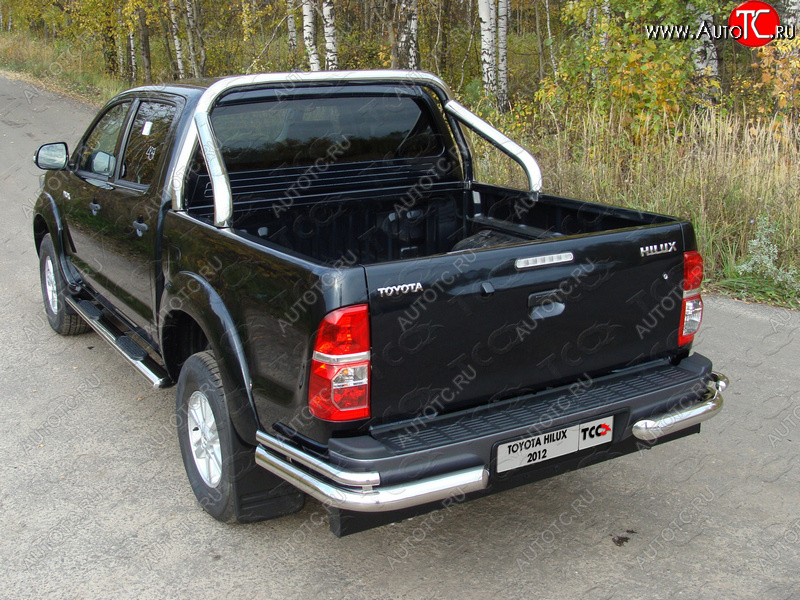 57 999 р. Защита кузова d76,1 мм (только для кузова) ТСС Тюнинг Toyota Hilux AN20,AN30  2-ой рестайлинг (2011-2016) (нержавейка)  с доставкой в г. Горно‑Алтайск