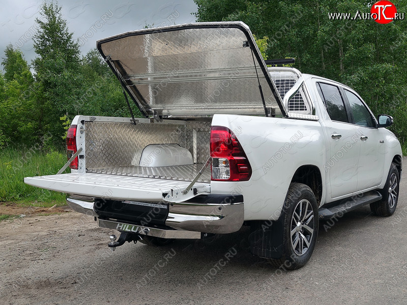 30 949 р. Защитный алюминиевый вкладыш в кузов автомобиля (без борта) ТСС Тюнинг  Toyota Hilux  AN120 (2017-2025) 1-ый рестайлинг, 2-ой рестайлинг (алюминий)  с доставкой в г. Горно‑Алтайск