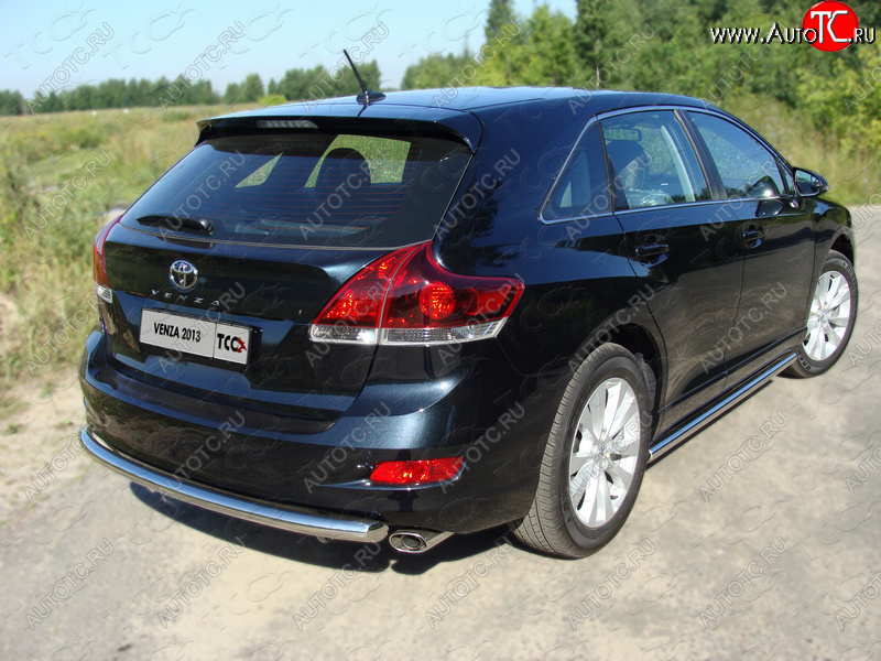 18 999 р. Защита задняя (центральная нержавейка 60,3 мм) ТСС Тюнинг  Toyota Venza  GV10 (2012-2016) рестайлинг  с доставкой в г. Горно‑Алтайск