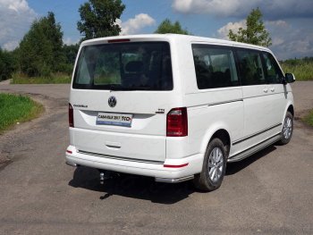 Защита заднего бампера (уголки, d42,4 мм) TCC Volkswagen (Волксваген) Caravelle (каравелла)  T6.1 (2019-2024) T6.1 рестайлинг